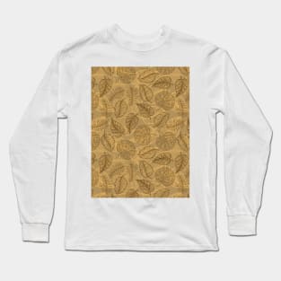 Leaf Line Art Long Sleeve T-Shirt